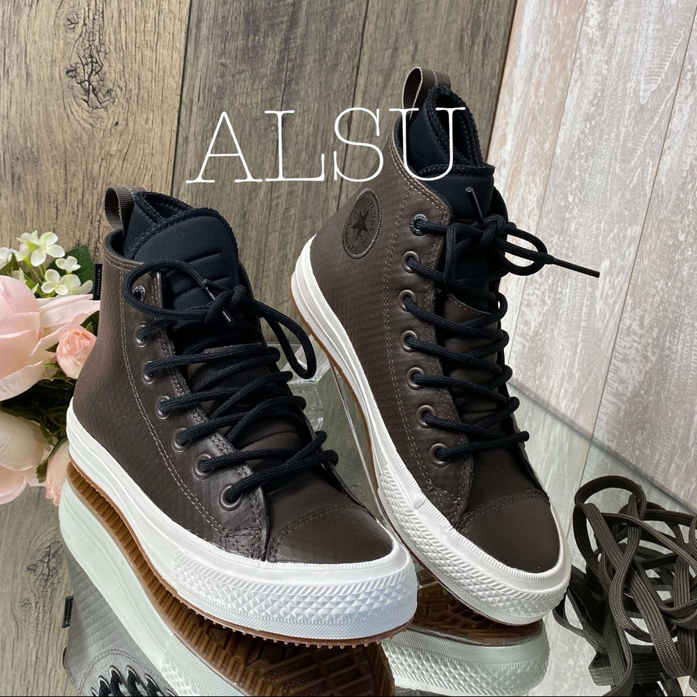 Converse Ctas 2 Boot Hi Dark Chocolate Lunarlon W - Picture 3 of 8